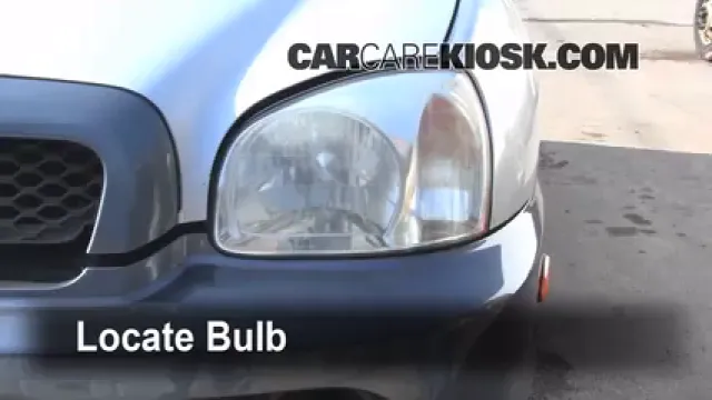 2001 Hyundai Santa Fe GL 2.4L 4 Cyl. Éclairage Feu de jour (remplacer l'ampoule)